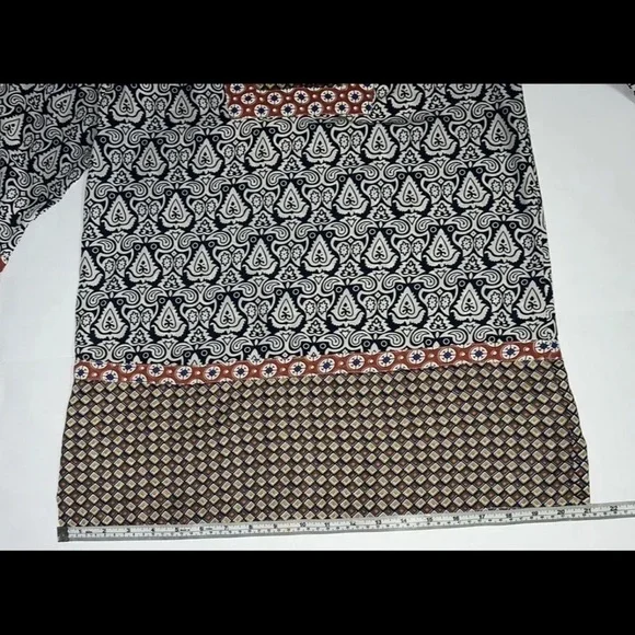 THML Anthropologie Womens Multicolored Boho V-Neck Tunic Top Size S - Picture 5 of 10